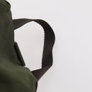 PRADA Backpack Nylon Khaki Silver Auth LNZ259-14