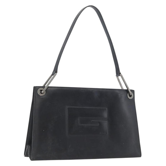 GUCCI Shoulder Bag Patent leather Brown Silver 001 3034 1705 Auth LNZ260