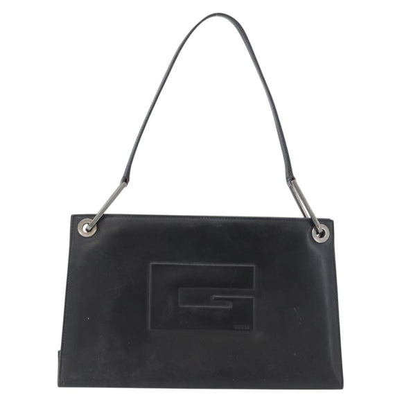 GUCCI Shoulder Bag Patent leather Brown Silver 001 3034 1705 Auth LNZ260