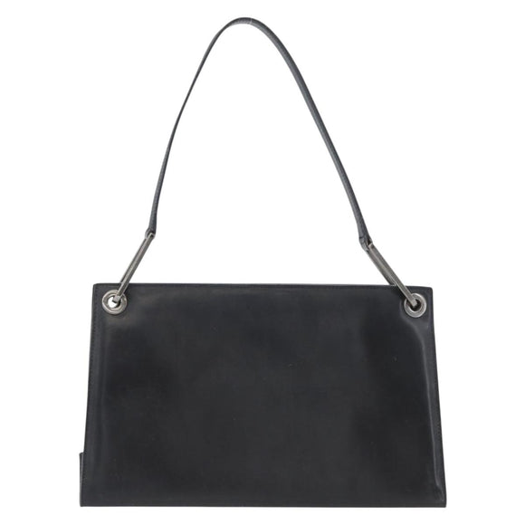GUCCI Shoulder Bag Patent leather Brown Silver 001 3034 1705 Auth LNZ260