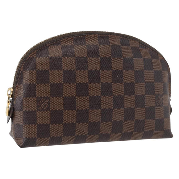 LOUIS VUITTON Damier Ebene Pochette Cosmetic GM Pouch N23345 LV Auth LNZ262