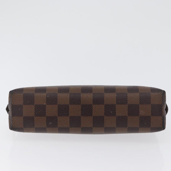 LOUIS VUITTON Damier Ebene Pochette Cosmetic GM Pouch N23345 LV Auth LNZ262