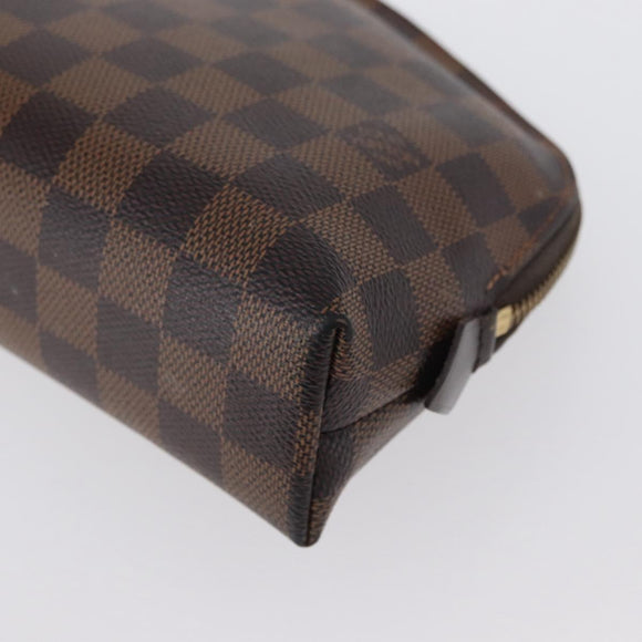 LOUIS VUITTON Damier Ebene Pochette Cosmetic GM Pouch N23345 LV Auth LNZ262