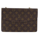 LOUIS VUITTON Monogram Double Rabat Shoulder Bag M51815 LV Auth LNZ263-13