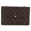 LOUIS VUITTON Monogram Double Rabat Shoulder Bag M51815 LV Auth LNZ263-2