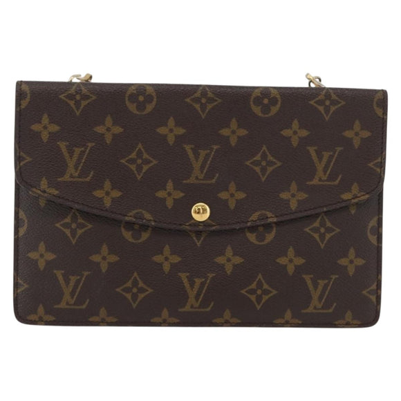 LOUIS VUITTON Monogram Double Rabat Shoulder Bag M51815 LV Auth LNZ263