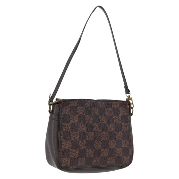 LOUIS VUITTON Damier Ebene Trousse Makeup Pouch N51982 LV Auth LNZ264