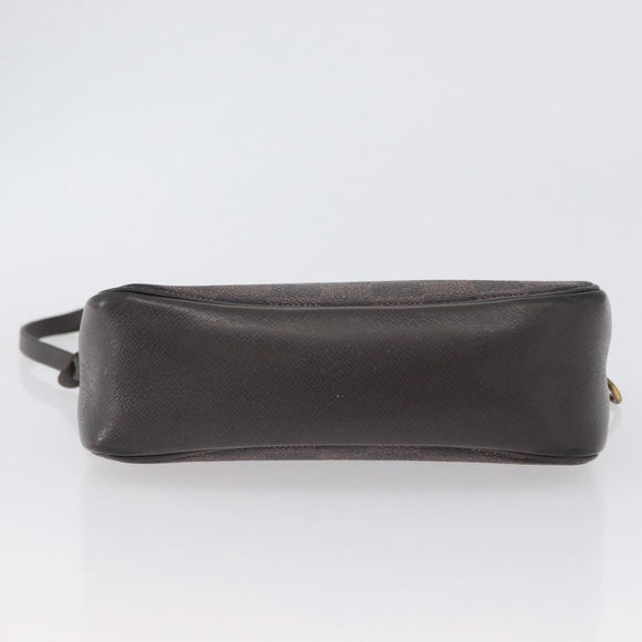 LOUIS VUITTON Damier Ebene Trousse Makeup Pouch N51982 LV Auth LNZ264