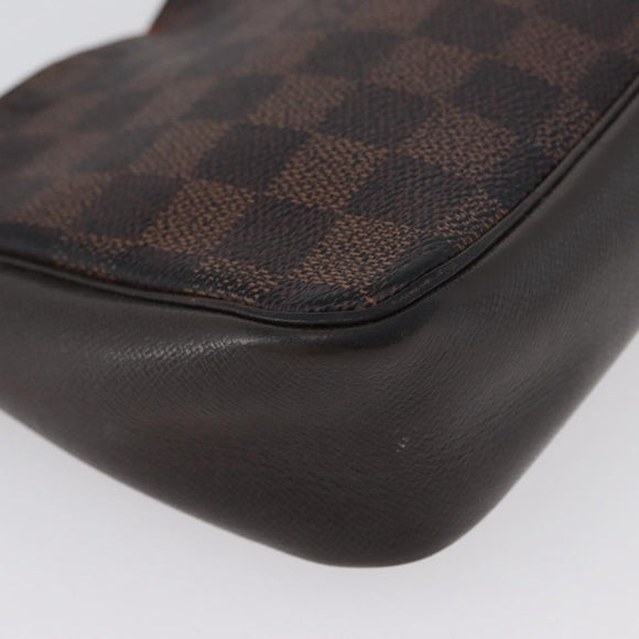 LOUIS VUITTON Damier Ebene Trousse Makeup Pouch N51982 LV Auth LNZ264