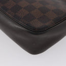 LOUIS VUITTON Damier Ebene Trousse Makeup Pouch N51982 LV Auth LNZ264-18