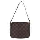 LOUIS VUITTON Damier Ebene Trousse Makeup Pouch N51982 LV Auth LNZ264-13