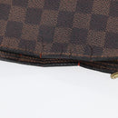 LOUIS VUITTON Damier Ebene Trousse Makeup Pouch N51982 LV Auth LNZ264-7