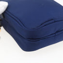 PRADA Shoulder Bag Nylon Blue Gold Auth LNZ265V-14