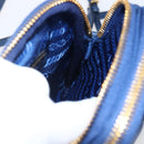 PRADA Shoulder Bag Nylon Blue Gold Auth LNZ265V-21