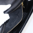 LOUIS VUITTON Epi Serie Dragonne Clutch Bag Black Noir M52612 LV Auth LNZ266-11