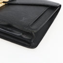 LOUIS VUITTON Epi Serie Dragonne Clutch Bag Black Noir M52612 LV Auth LNZ266-7
