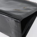 Salvatore Ferragamo Gancini Chain Bag Patent leather Black Gold Auth LNZ268-17