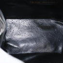 Salvatore Ferragamo Gancini Chain Bag Patent leather Black Gold Auth LNZ268-11