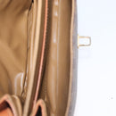 CELINE Macadam Canvas Shoulder Bag PVC Leather Brown Gold Auth LNZ270-21