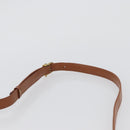 CELINE Macadam Canvas Shoulder Bag PVC Leather Brown Gold Auth LNZ270-8