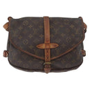 LOUIS VUITTON Monogram Saumur 30 Shoulder Bag M42256 LV Auth LNZ272-13
