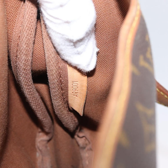 LOUIS VUITTON Monogram Saumur 30 Shoulder Bag M42256 LV Auth LNZ272
