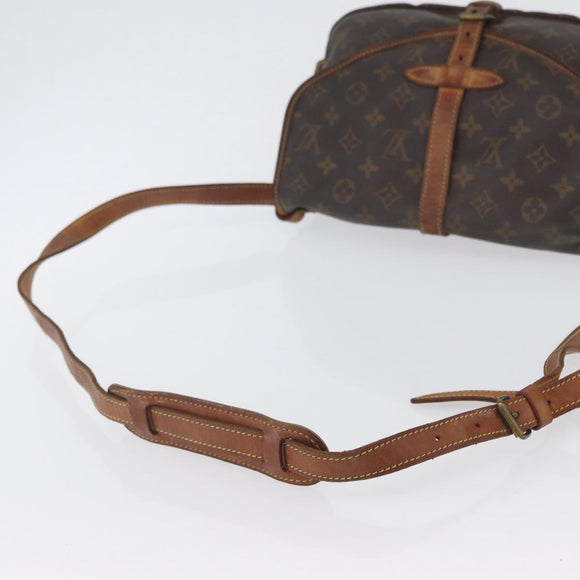 LOUIS VUITTON Monogram Saumur 30 Shoulder Bag M42256 LV Auth LNZ272