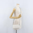 CHANEL New Travel Line Choco Bar Chain Shoulder Bag Nylon Silver CC Auth LNZ273A-28