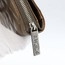 CHANEL Bicolore Lange Portemonnee Leer Goud CC Auth LNZ276V-7