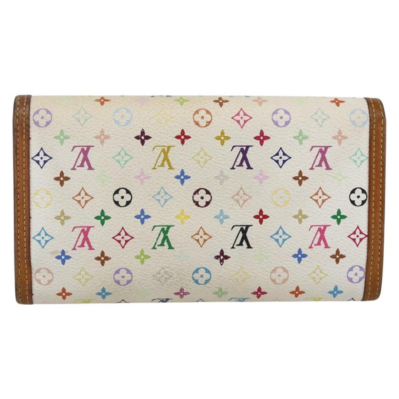 LOUIS VUITTON Multicolor Porte Tresor International Wallet M92659 LV Auth LNZ277