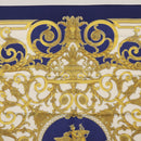HERMES Carre 90 Scarf ""Les Tuileries"" Silk Blue Auth LNZ279V-17