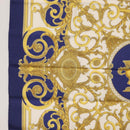 HERMES Carre 90 Scarf ""Les Tuileries"" Silk Blue Auth LNZ279V-19