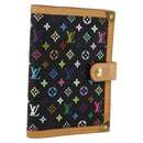 LOUIS VUITTON Multicolor Agenda PM Day Planner Cover Black R20895 Auth LNZ285V-1