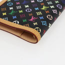 LOUIS VUITTON Multicolor Agenda PM Day Planner Cover Black R20895 Auth LNZ285V-10