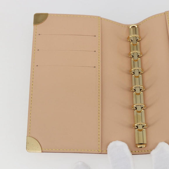 LOUIS VUITTON Multicolor Agenda PM Day Planner Cover Black R20895 Auth LNZ285V