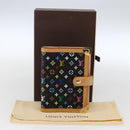 LOUIS VUITTON Multicolor Agenda PM Day Planner Cover Black R20895 Auth LNZ285V-24