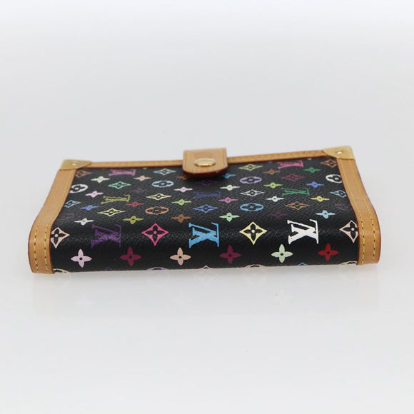 LOUIS VUITTON Multicolor Agenda PM Day Planner Cover Black R20895 Auth LNZ285V