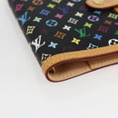 LOUIS VUITTON Multicolor Agenda PM Day Planner Cover Black R20895 Auth LNZ285V-9