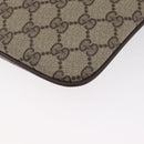 GUCCI GG Supreme Web Sherry Line Bag PVC Beige Gold 904 02 047 Auth LNZ296-11