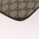 GUCCI GG Supreme Web Sherry Line Bag PVC Beige Gold 904 02 047 Auth LNZ296-13