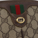 GUCCI GG Supreme Web Sherry Line Bag PVC Beige Gold 904 02 047 Auth LNZ296-15