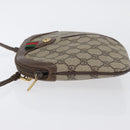 GUCCI GG Supreme Web Sherry Line Bag PVC Beige Gold 904 02 047 Auth LNZ296-5