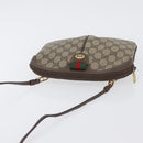 GUCCI GG Supreme Web Sherry Line Bag PVC Beige Gold 904 02 047 Auth LNZ296-6