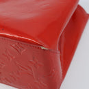 LOUIS VUITTON Monogram Vernis Reade PM Hand Bag Red Rouge M91088 LV Auth LNZ297-9