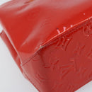 LOUIS VUITTON Monogram Vernis Reade PM Hand Bag Red Rouge M91088 LV Auth LNZ297-14