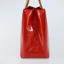 LOUIS VUITTON Monogram Vernis Reade PM Hand Bag Red Rouge M91088 LV Auth LNZ297-4