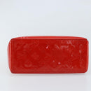 LOUIS VUITTON Monogram Vernis Reade PM Hand Bag Red Rouge M91088 LV Auth LNZ297-5