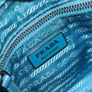 PRADA Shoulder Bag Nylon Light Blue Silver Auth LNZ298-20