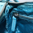 PRADA Shoulder Bag Nylon Light Blue Silver Auth LNZ298-23