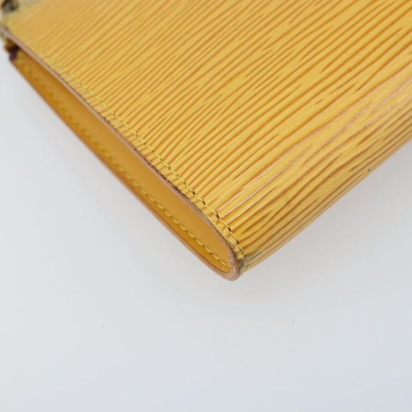 LOUIS VUITTON Epi Pochette Accessoires Pouch Yellow M52949 LV Auth LNZ299